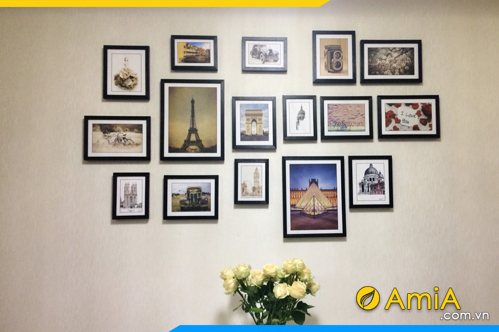 hình ảnh Bộ khung tranh treo tường Châu Âu làm quà tặng tân gia AmiA 9995
