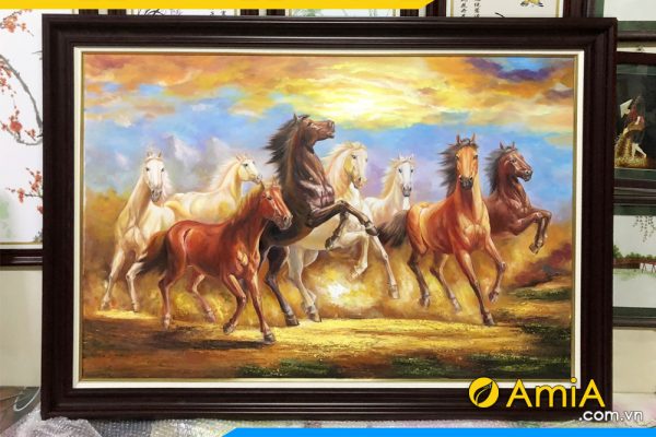 hình ảnh Bức tranh sơn dầu mã đáo thành công đẹp nhất AmiA TSD 425