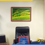 hinh anh thuc te mau tranh son dau kho nho ruong bac thang amia tsd 526