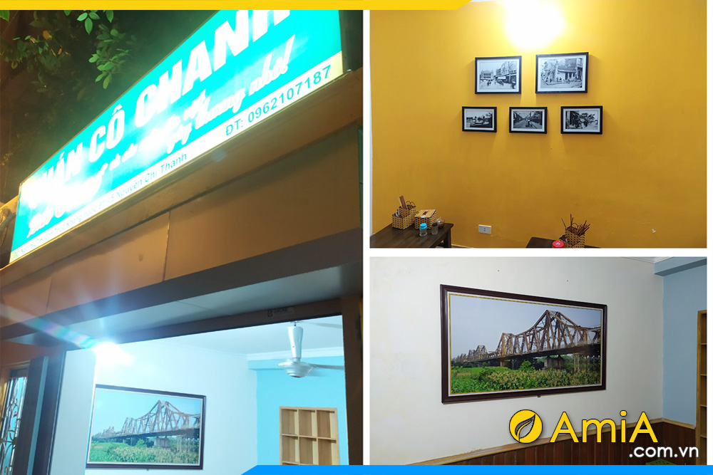 hình ảnh Tranh đen trắng treo quán cafe tại Hà Nội AmiA 9989
