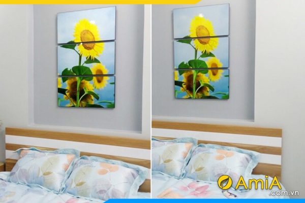 hình ảnh Mẫu Tranh phòng ngủ Hoa Hướng Dương ý nghĩa AmiA 323