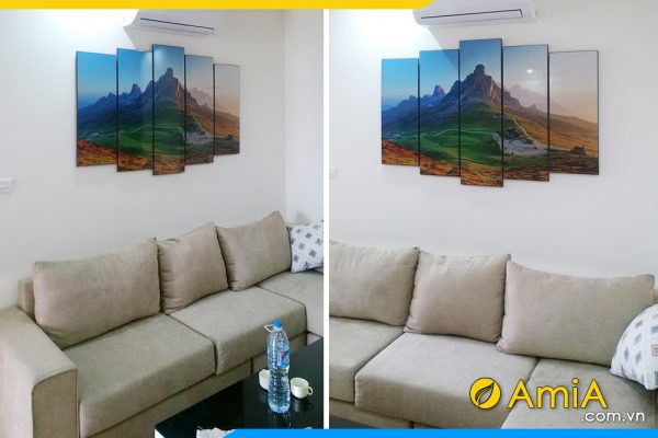 Hình ảnh Tranh núi treo tường phòng khách đẹp AmiA 1060