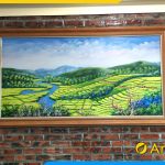 tranh son dau ruong bac thang treo nha hang dep amia tsd 396