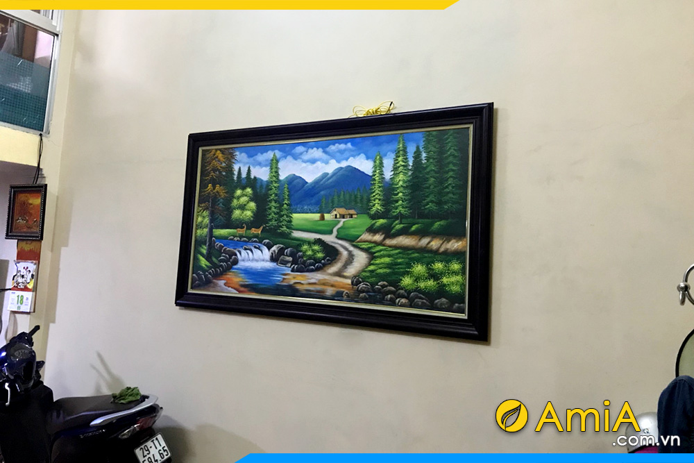 Hình ảnh Tranh thiên nhiên treo tường vẽ sơn dầu AmiA TSD 173