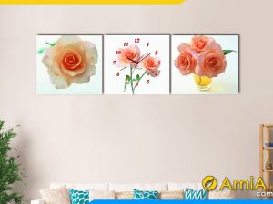 Hình ảnh Tranh treo tường hoa hồng đẹp nghệ thuật AmiA 1131