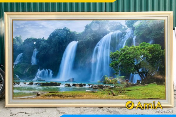 Hình ảnh Tranh treo tường phong cảnh thác nước đẹp ý nghĩa AmiA 2100
