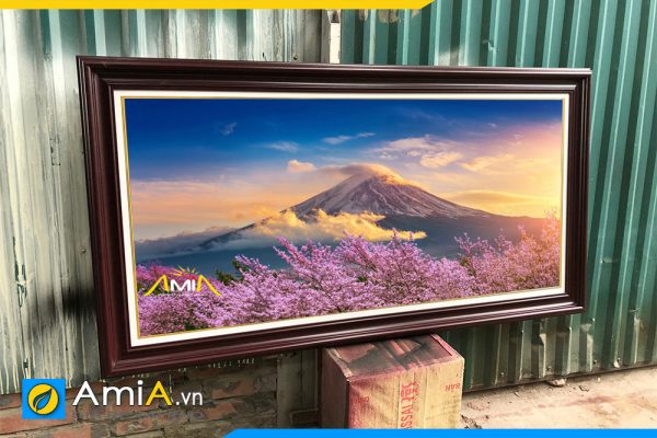 Hình ảnh thực tế tranh hoa anh đào Nhật Bản AmiA 2390