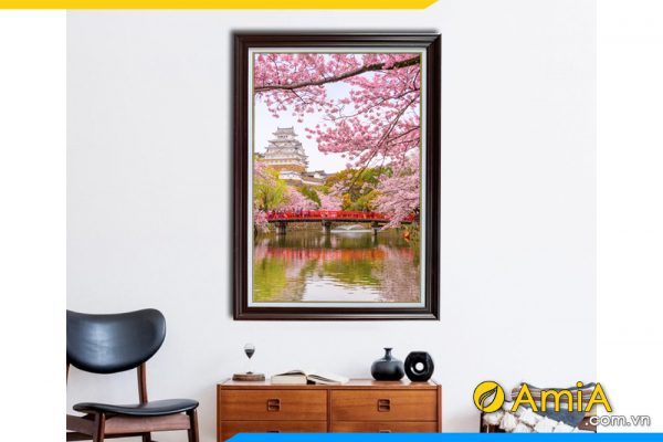 Hình ảnh Tranh đẹp treo tường phong cảnh Nhật Bản AmiA 2482