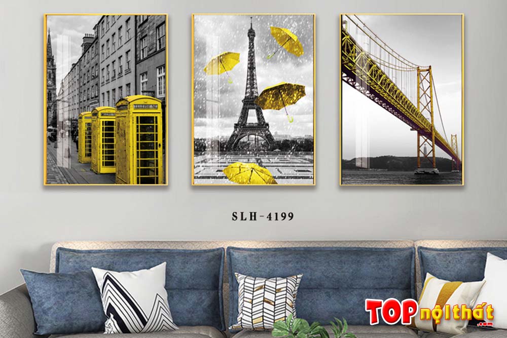 Hình ảnh Tranh tráng gương đẹp phong cảnh tháp Eiffel AmiA 2634
