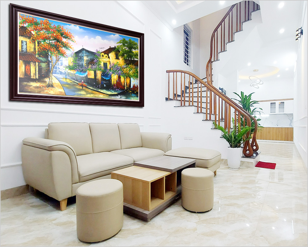buc tranh ha noi treo tuong pho co ha noi
