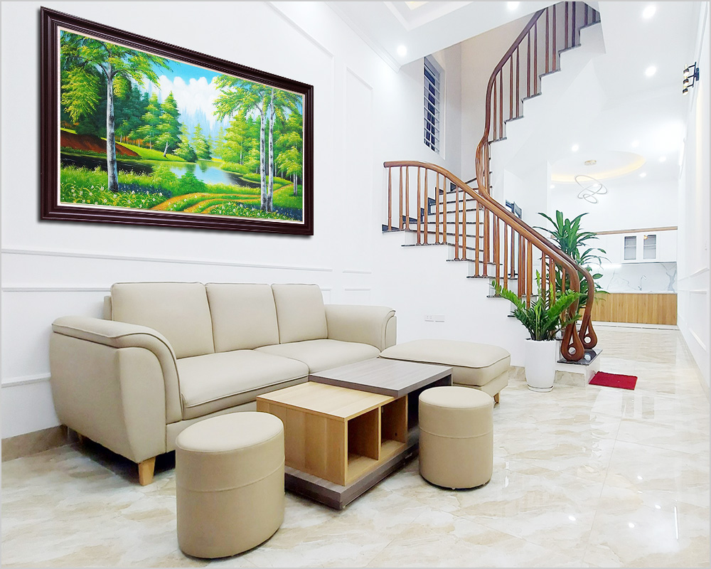 buc tranh ha noi treo tuong rung cay cho nguoi menh moc