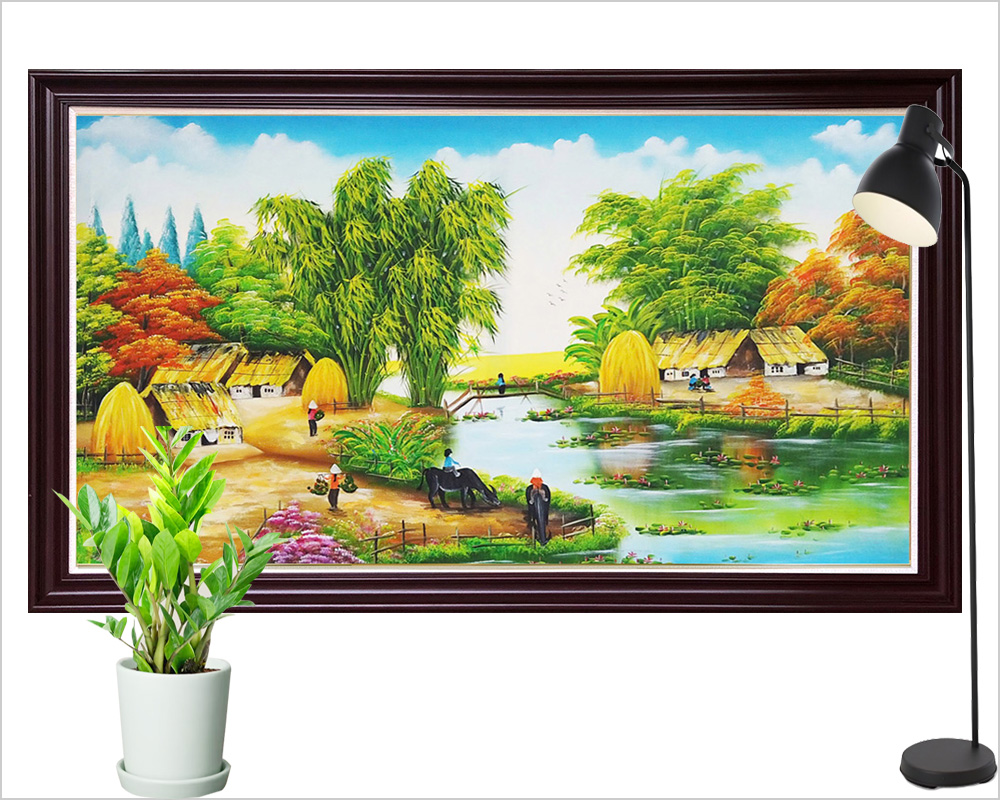 hinh anh tranh lang que viet nam