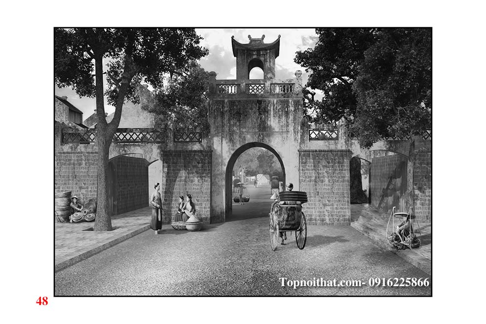 hinh anh tranh o quang truong thap nien 80