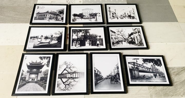 buc tranh Ha Noi den trang mua tai xuong AmiA