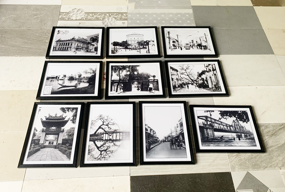 buc tranh Ha Noi den trang mua tai xuong AmiA