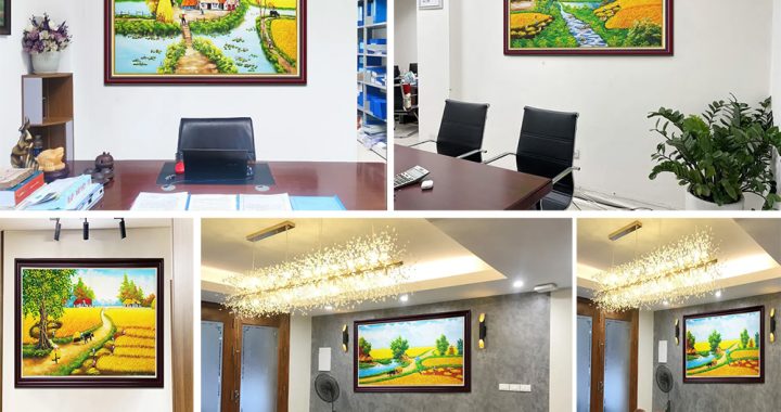 mua tranh dong que tang sep len chuc Ha Noi amia