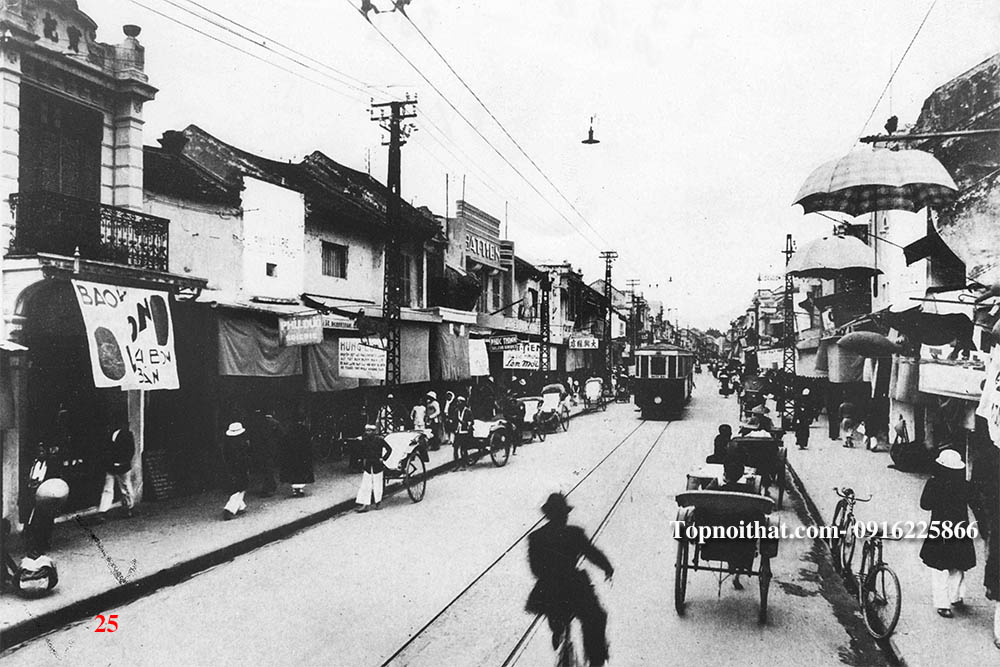 hinh anh tranh ha noi tonkin pho hang bong tu 1920-1945