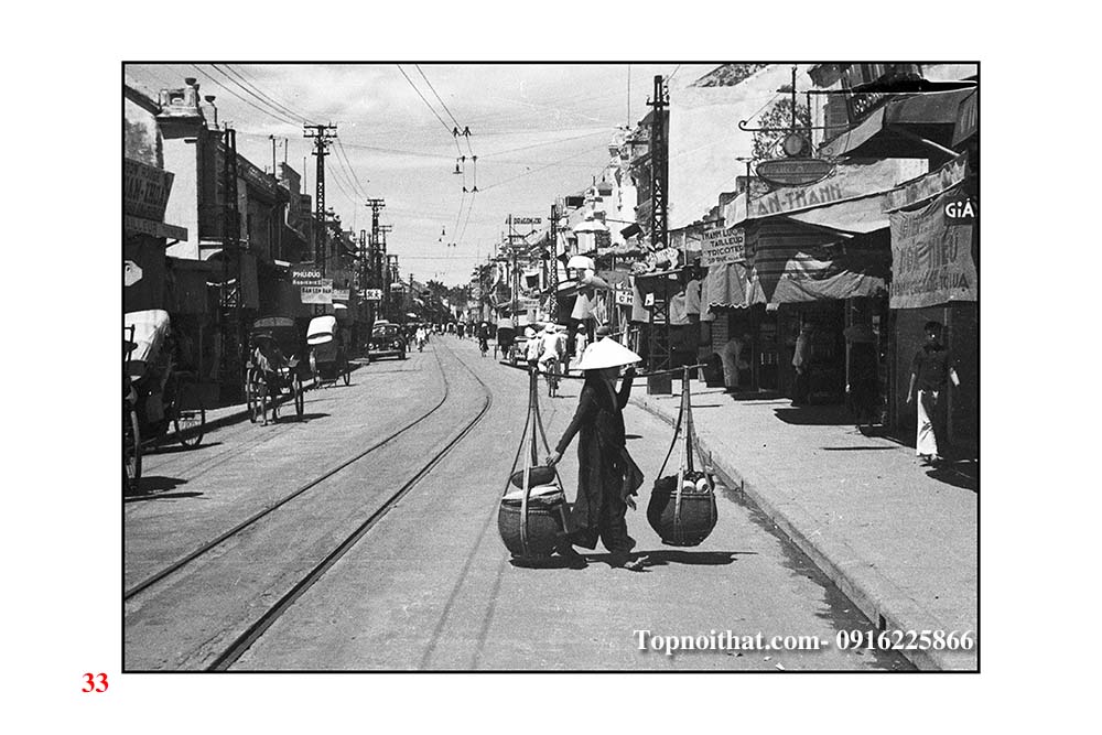 hinh anh tranh ha noi tonkin pho hang dao