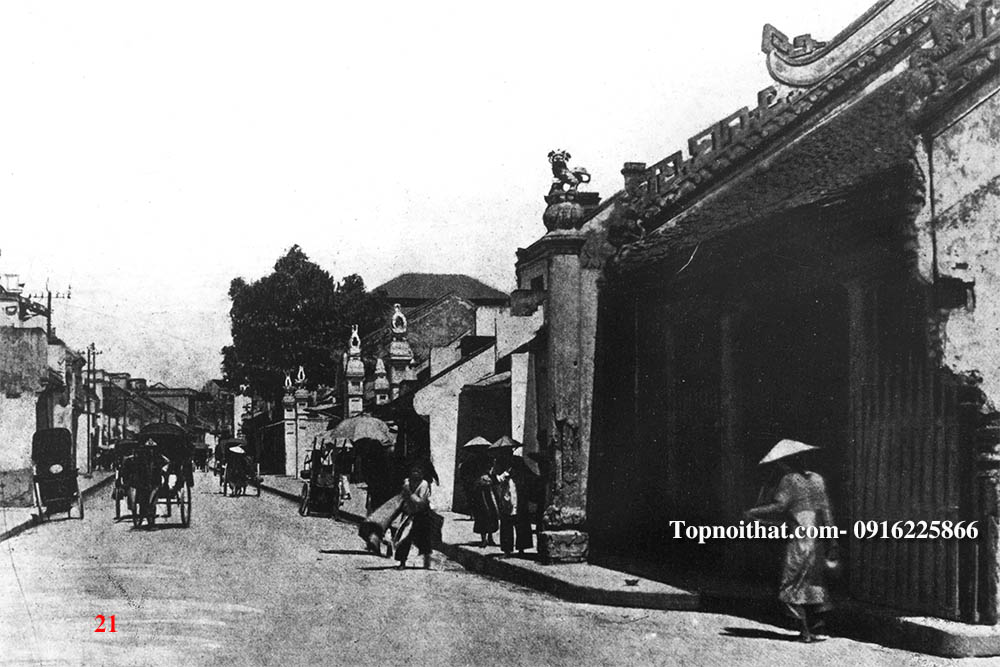 hinh anh tranh ha noi tonkin duong chua kim lien ha noi