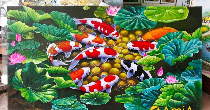 Tranh Cửu ngư Quần hội