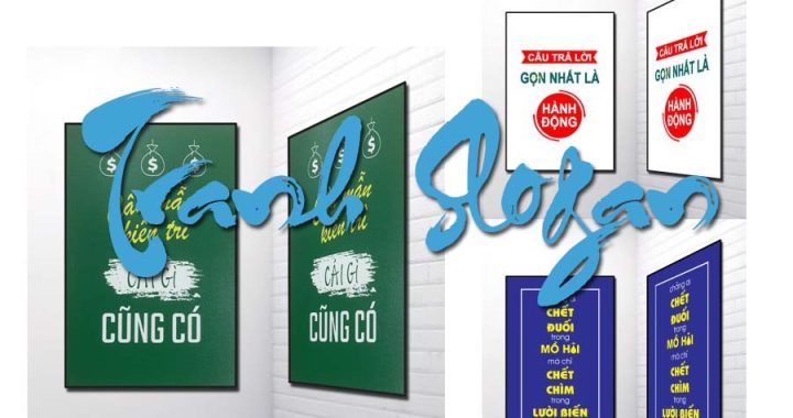 Tranh Slogan ý nghĩa
