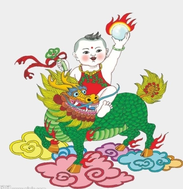 Tranh kỳ lân tống tử dùng để cầu con cái