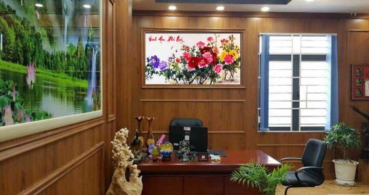 Nên treo tranh hoa mẫu đơn ở những vị trí có ánh sáng tốt