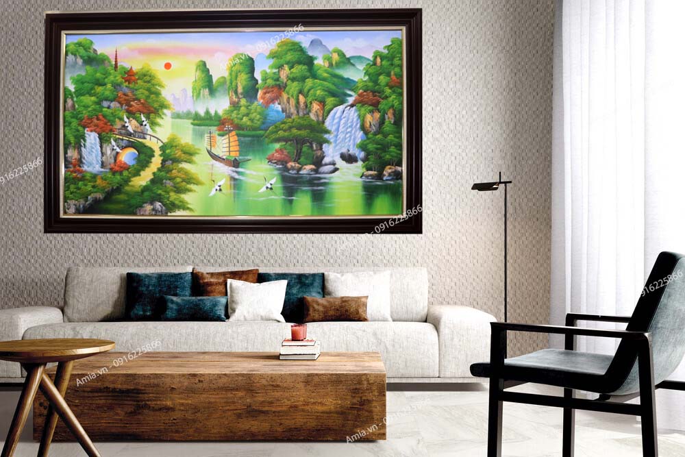 Tranh Thuận Buồm Xuôi Gió mang ý nghĩa hanh thông, tốt lành và may mắn