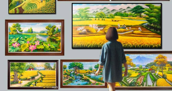 Tranh Đồng quê Việt Nam không chỉ là trang trí mà còn là tâm hồn, là quê hương, là nguồn cội