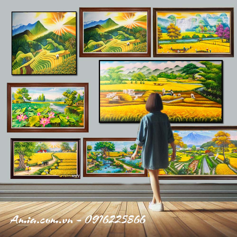Tranh Đồng quê Việt Nam không chỉ là trang trí mà còn là tâm hồn, là quê hương, là nguồn cội