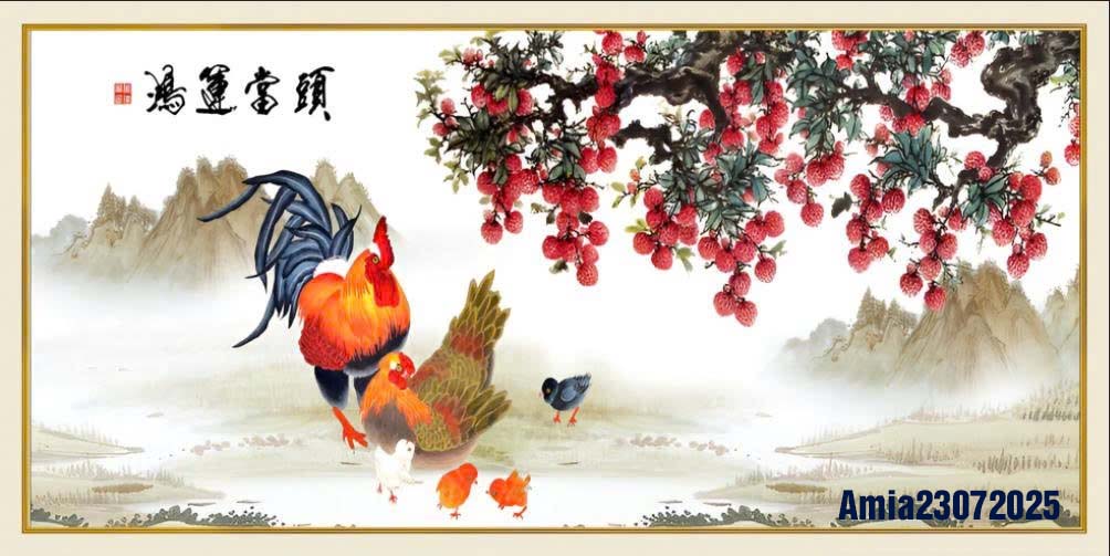 Tranh Sum vầy giúp xua đuổi những điều không may mắn